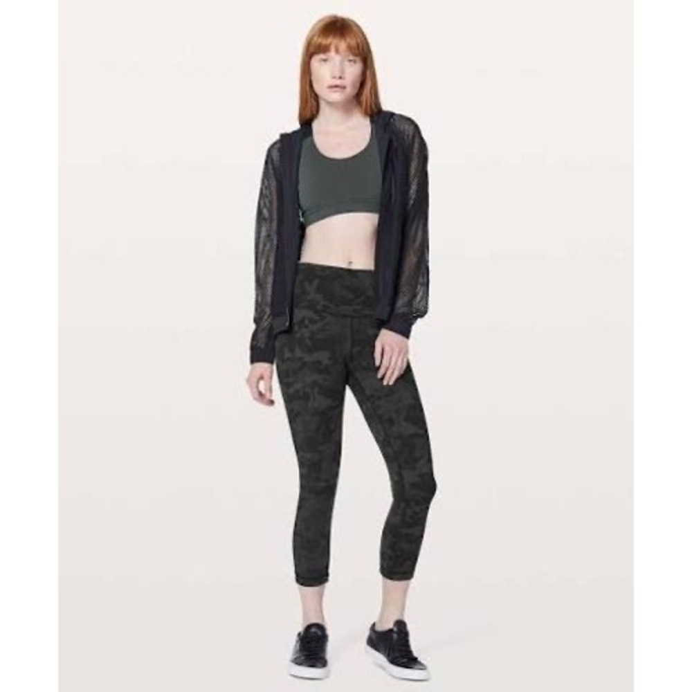 Lululemon Wunder Train High-Rise Crop 21" Incognito Camo Multi Grey Size 2